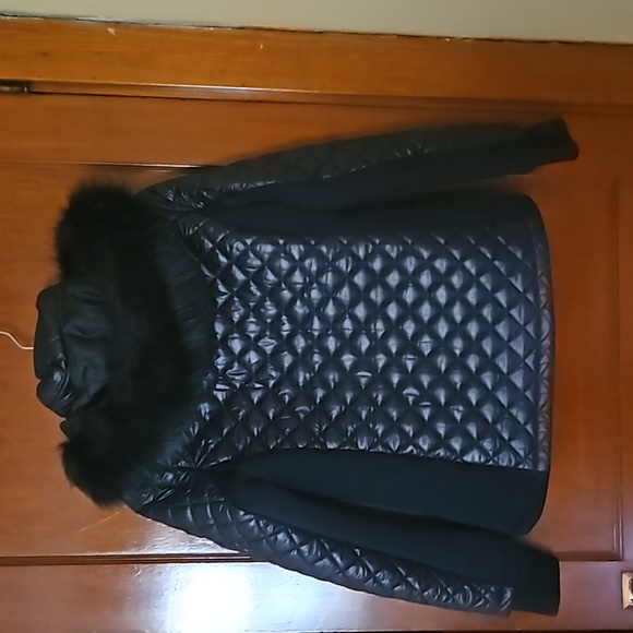 Womens Michael Kors Black quilted coat - Picture 3 of 7